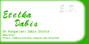 etelka dabis business card